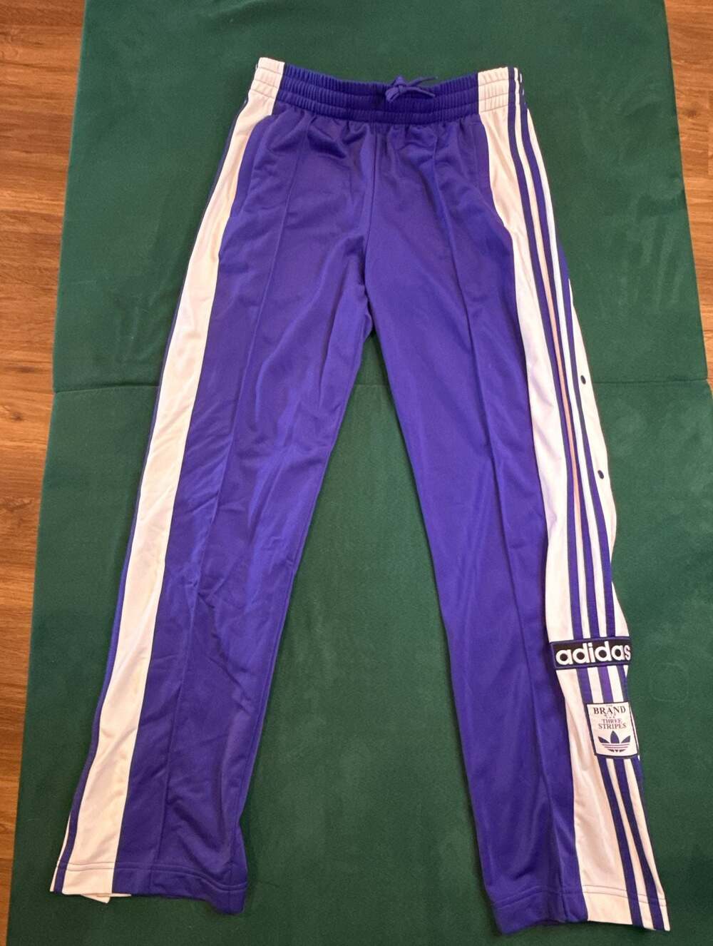 Adidas Originals Adibreak Snap Button Track Pants Purple White